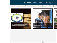 Tablet Screenshot of hmcollege.org